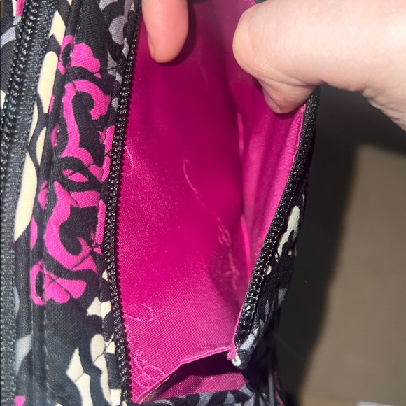 Vera Bradley Black and Pink Patterned Wallet - Picture 5 of 5